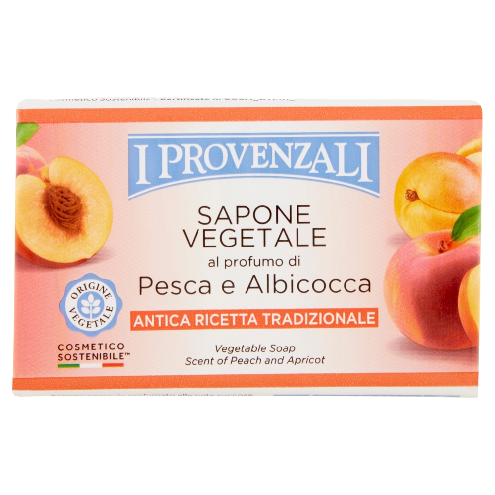 I Provenzali Sapone Vegetale al profumo di Pesca e Albicocca 150 g